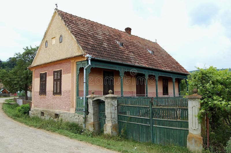 An rural house from Transylvania - Romania 1900'. An rural house from Transylvania - Romania 1900'