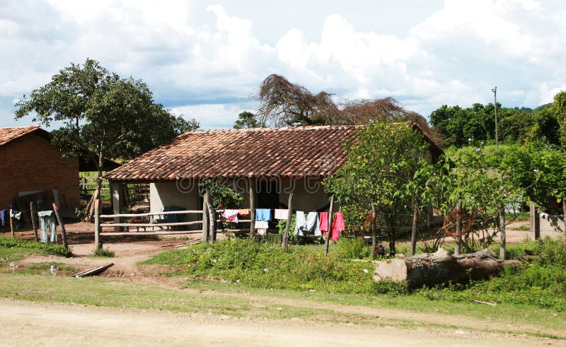 A rural house in Honduras, Central America. A rural house in Honduras, Central America