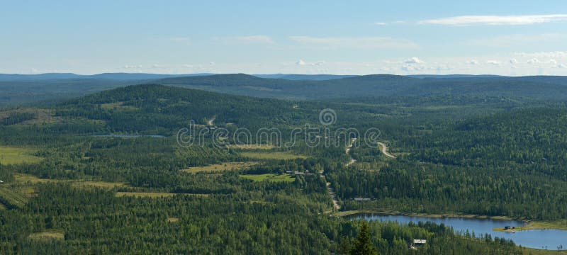 Landelijk landschap Panorama stock foto Landelijk landschap Panorama stock foto