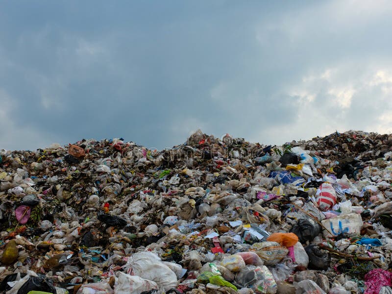 Landfill in Thailand royalty free stock images