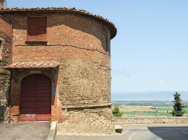 Landi Palast. Panicale. Umbrien. stockfotos Landi Palast. Panicale. Umbrien. stockfotos
