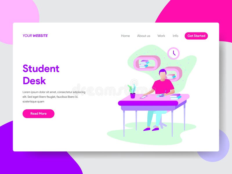 Student Desk Stock Illustrations – 44,684 Student Desk Stock