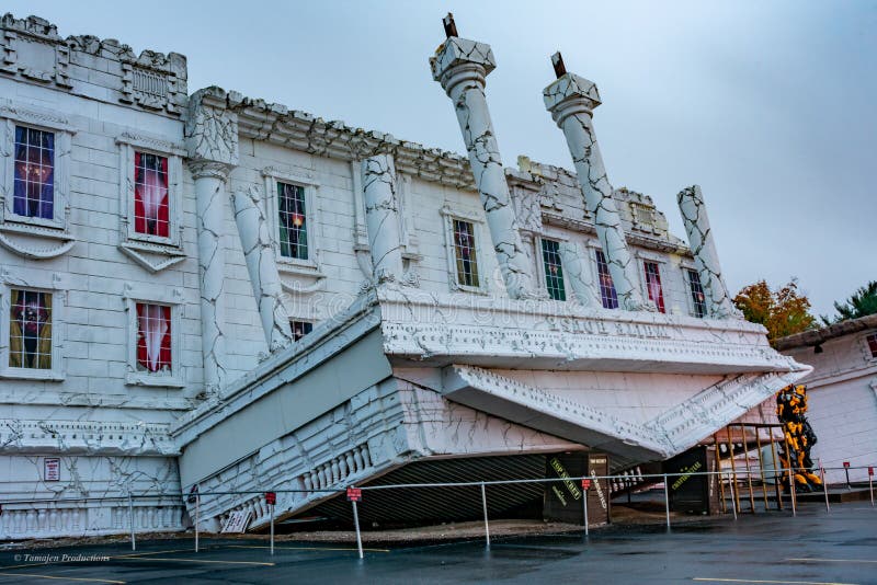 Top Secret - Upside Down White House - Wisconsin Dells Editorial Image
