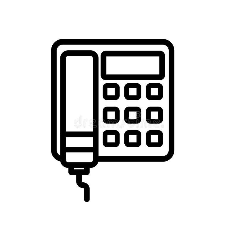Landline Phone Drawing Stock Illustrations 245 Landline Phone Drawing