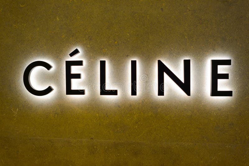 Logo sign of Celine on a wall of an old building located in downtown Bern,  Switzerland, March 2020. French luxury leather brand part of LMVH group  Stock Photo - Alamy