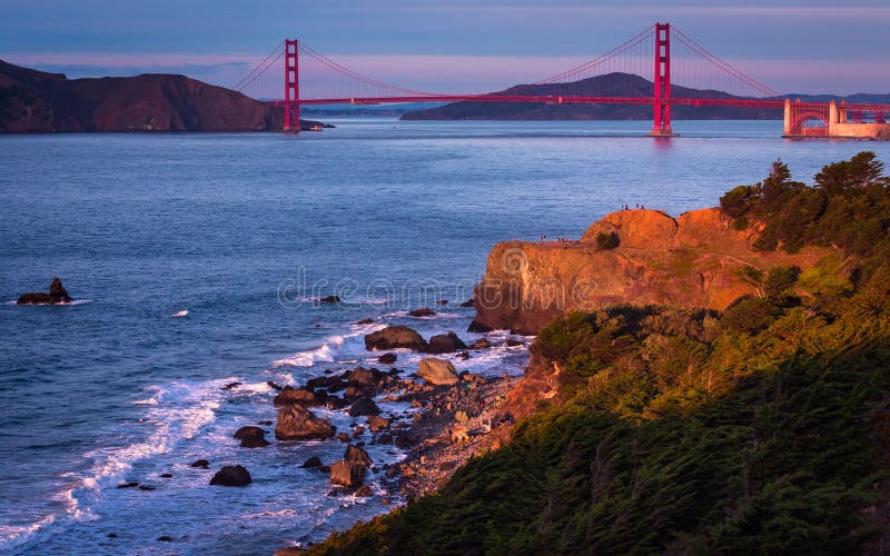 Sunset on The Rocks Lands End San Francisco