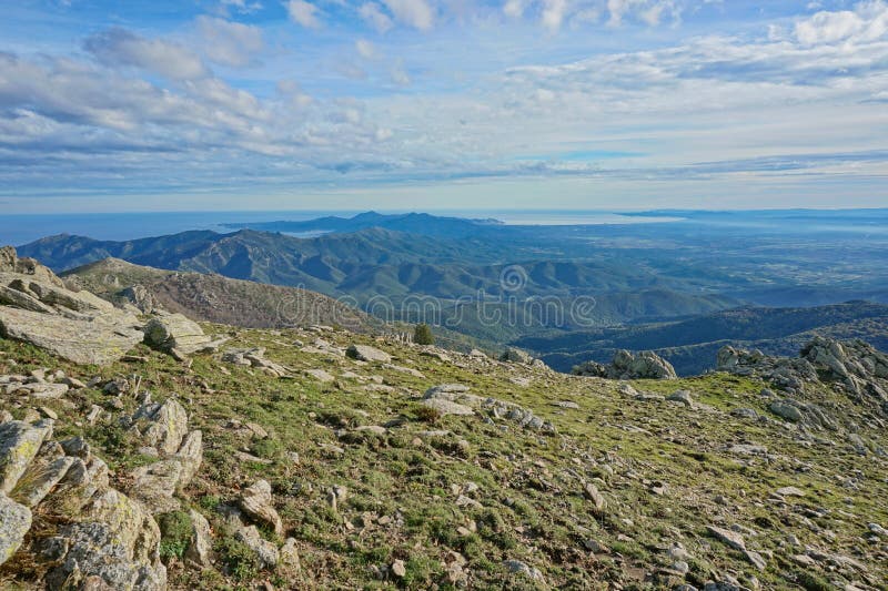 Landscape Albera mountain Spain Pyrenees Catalonia royalty free stock photos Landscape Albera mountain Spain Pyrenees Catalonia royalty free stock photos
