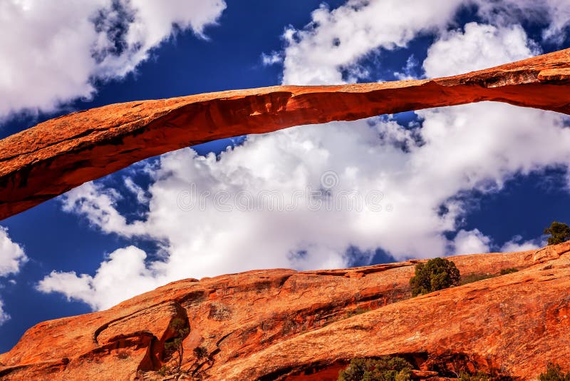 Landscape Arch Rock Canyon Arches National Park Moab Utah