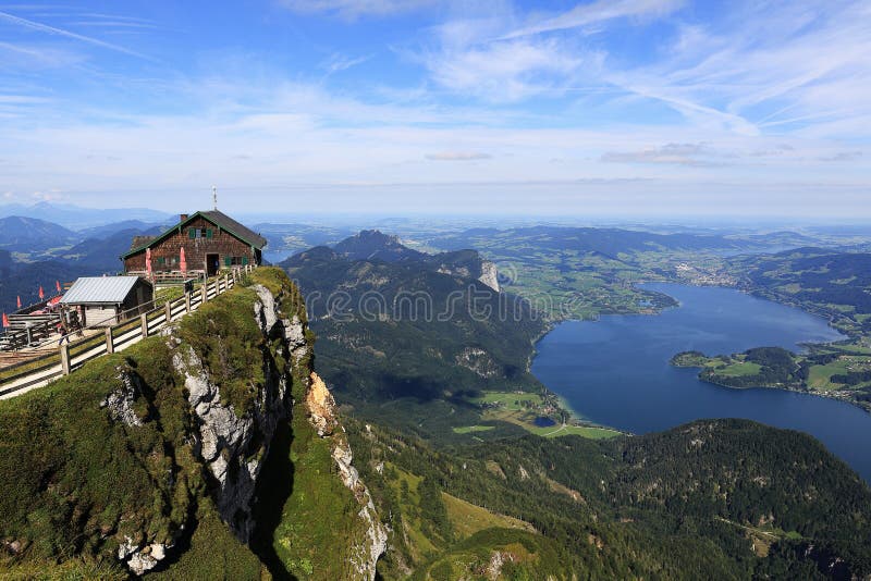 The landscape around Lake Attersee, Schafbergbahn, Salzkammergut, Salzburg, Austria