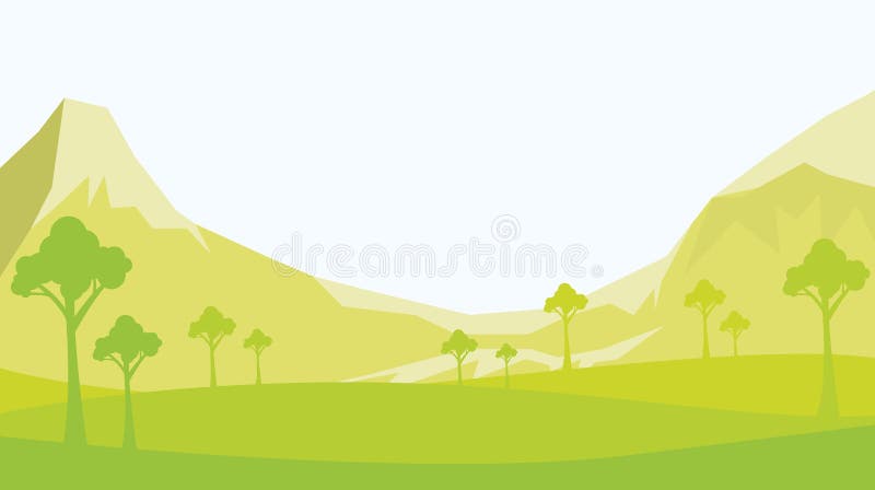 Landscape Background with Mountain,forest. Stock Vector - Illustration ...