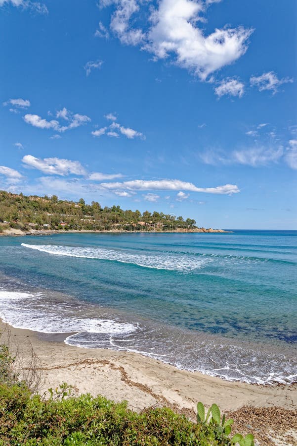 Porto Frailis Shore in Summertime Stock Image - Image of water ...