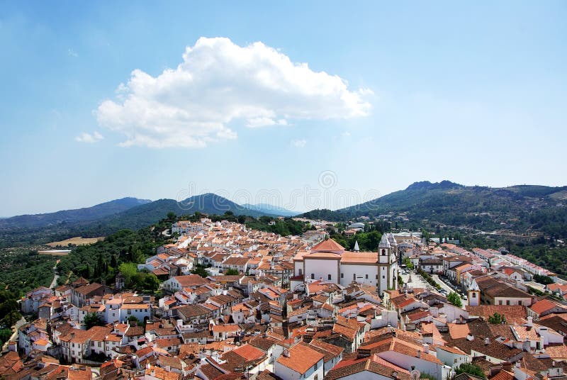 Landscape of Castelo de vide village