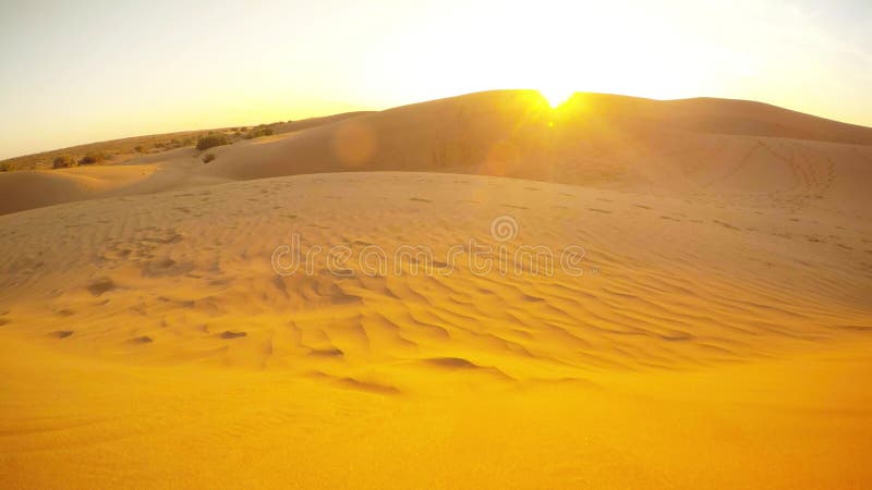 Dunes of Thar Desert. Sam Sand Dunes, Rajasthan, India Stock Video ...