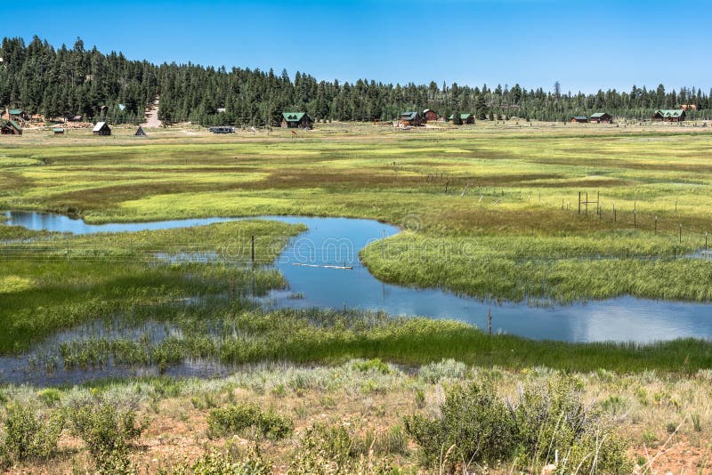 Landscape of Duck Creek Village, Utah