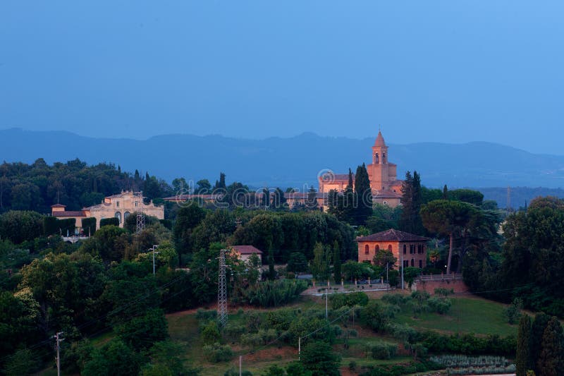 Evening landscape City, Siena, Tuscany, Italy stock image Evening landscape City, Siena, Tuscany, Italy stock image