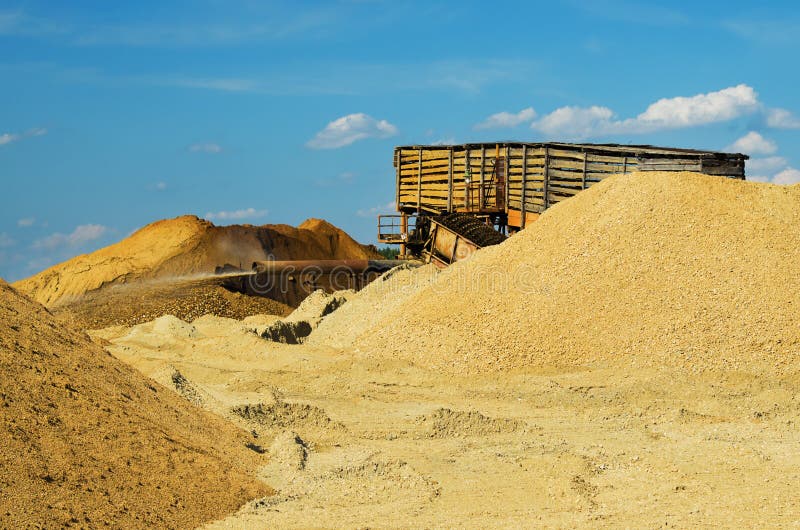 Gold Mining by the Hydraulic Method Stock Photo Image of construction