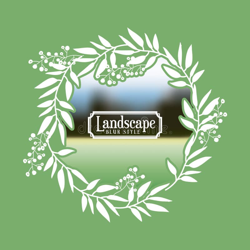 Download Landscape Frame With Blur Background Icon Design Stock ...