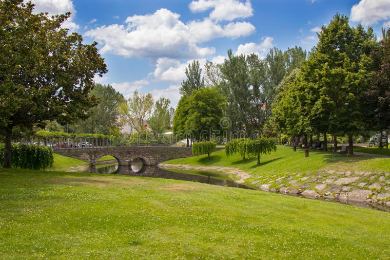 Landscape of gardens in monforte de lemos, lugo, galicia. Landscape of gardens in monforte de lemos, lugo, galicia