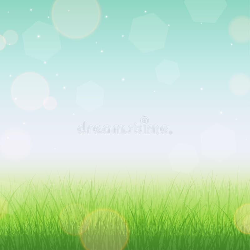 Landscape with grass stock vector. Illustration of leaf - 29443308