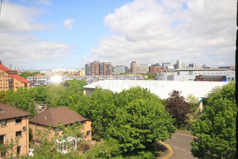View of Glasgow City Centre Stock Photo Image of outdoors, light