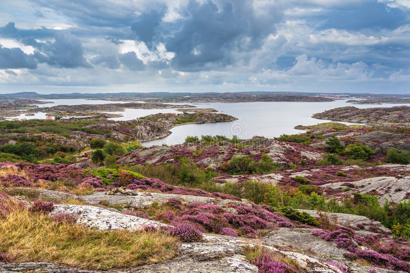 Landscape on the island Tjoern in Sweden