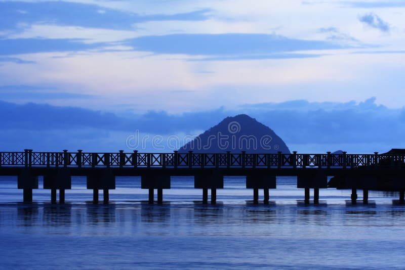 Landscape of a jetty