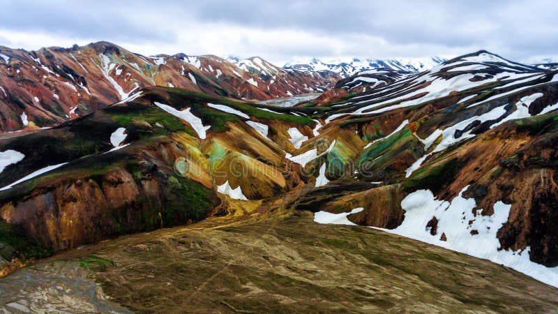 Landscape Of Landmannalaugar Iceland Highland Stock Image Image Of