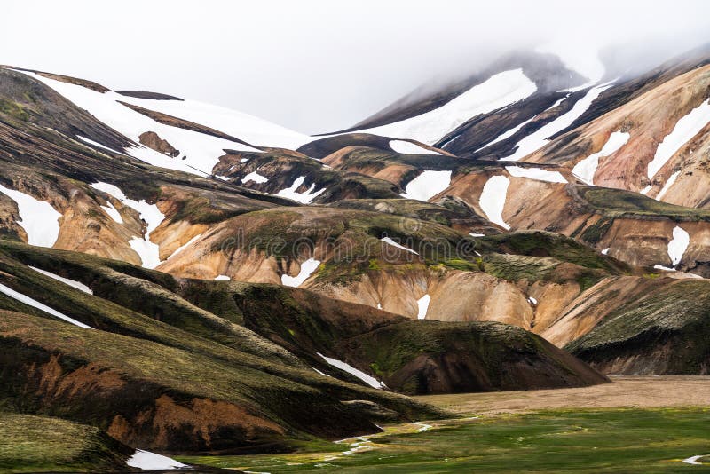 Landscape Of Landmannalaugar Iceland Highland Stock Photo Image Of