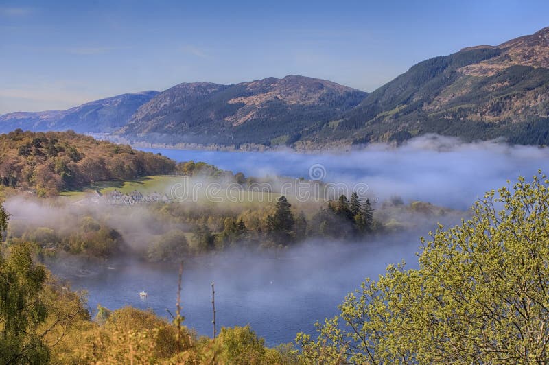 Landscape of Loch Ness.