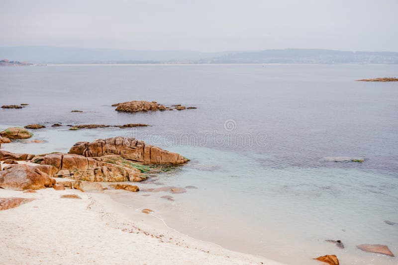 Landscape of a Mediterranean Coastline Stock Photo - Image of ocean ...