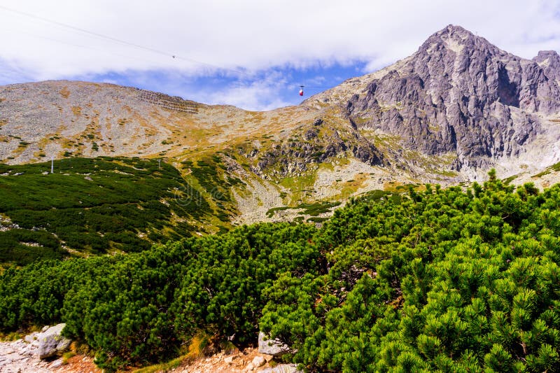 Landscape with mountains in slovakia