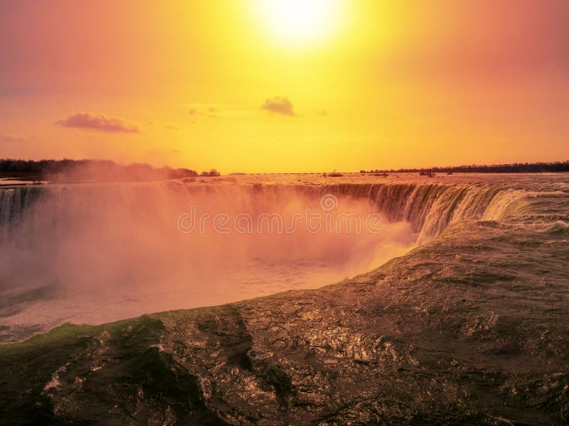 Landscape of Niagara Horseshoe falls