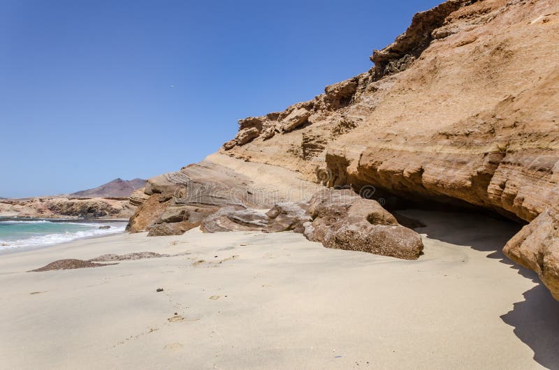 Landscape of ocean coast on the island