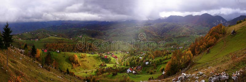 Landscape over Magura - Zarnesti, Romania