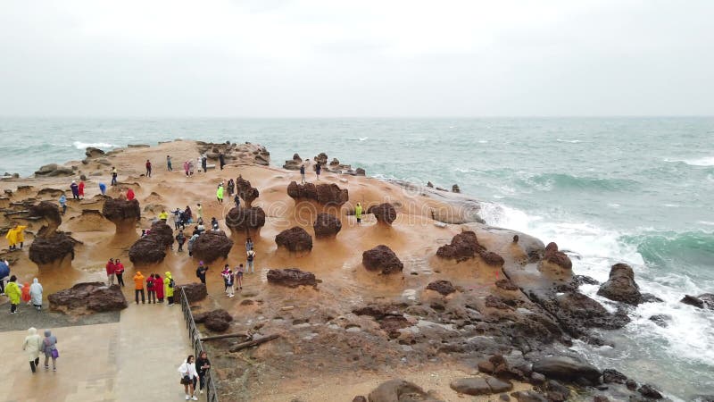 The Landscape of Pacific Ocean and Yeliu Geopark at Taipei, Taiwan ...