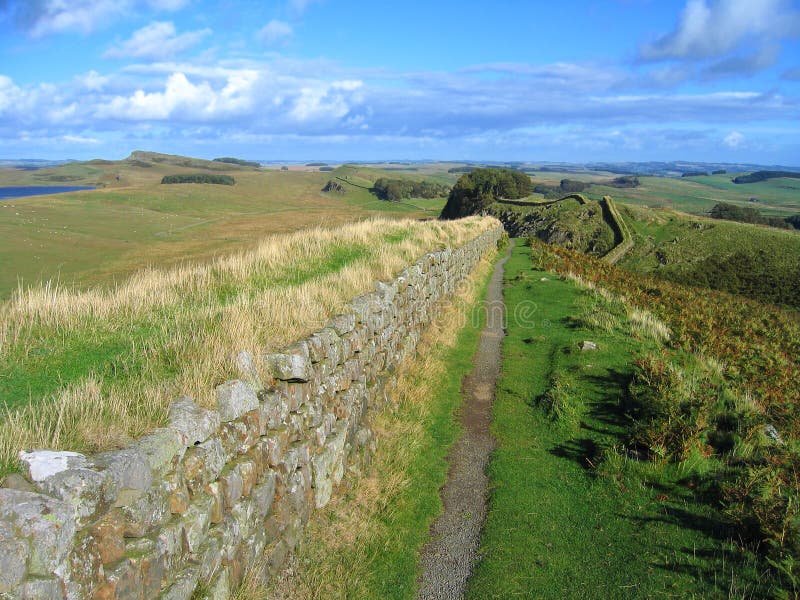 Hadrians Wall, Northumberland National Park, Great Britain