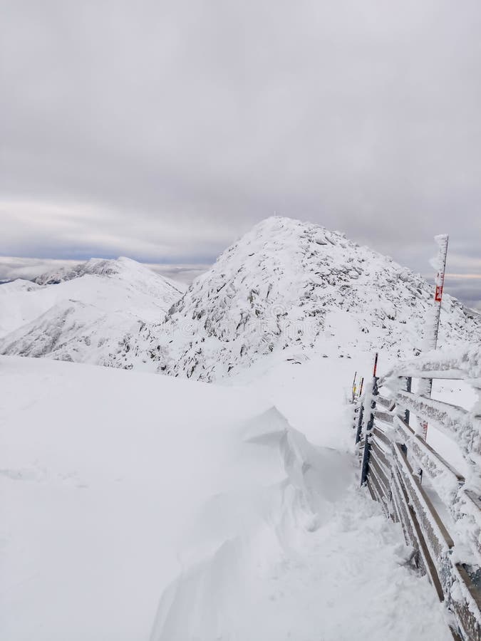 Krajina panoramatický výhled na zasněžené zimní Tatry