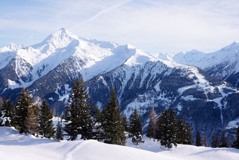 Landscape at Penken Ski Resort in Zillertal Stock Photo - Image of ...