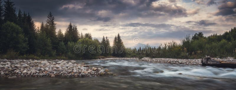 Landscape with River, Forest and Mountain