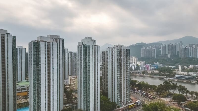 The Landscape Of Shing Mun River Shatin March 18 2023 Editorial Image