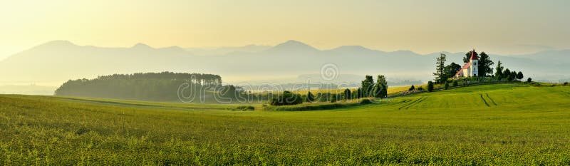 Landscape in slovakian region Turiec