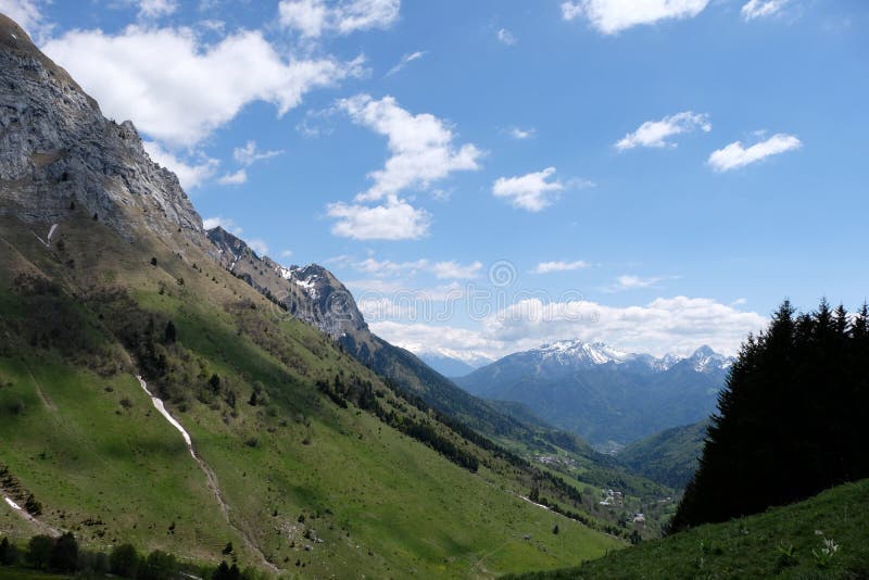 Mountains And Forests Of Swiss Alps Stock Photo Image Of Swiss Trail