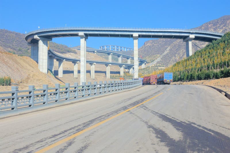 Mountain highway scenery