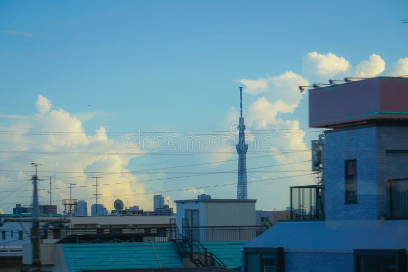 Landscape with Tokyo Sky Tree. Shooting Location:Sumida -ku, Tokyo