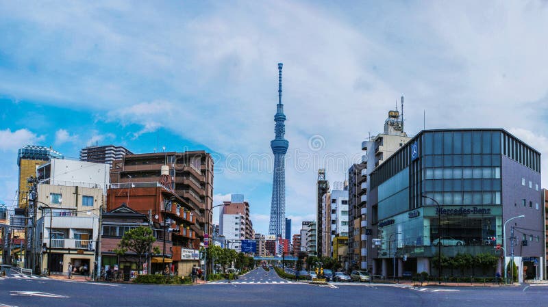 Landscape with Tokyo Sky Tree. Shooting Location:Sumida -ku, Tokyo