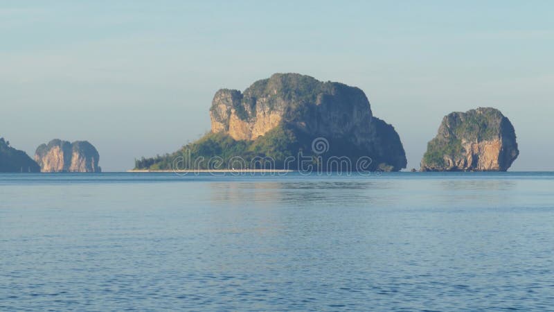 Tropical beach and rocks in Thailand