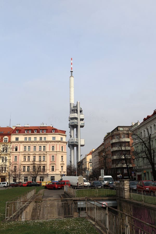 Landscape of TV Tower stock photography