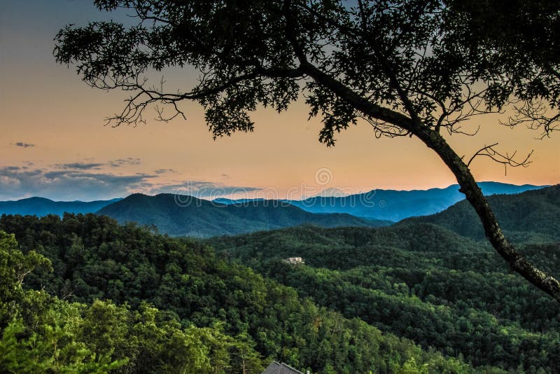 Landscape view of great smoky mountain national park