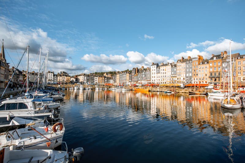 Harbour in Hofleur Town, France Stock Photo - Image of kings, exterior ...