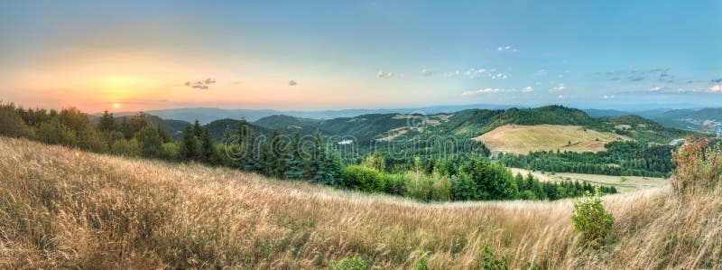 Landscape, view from Paradajs towards Vtacnik mountain